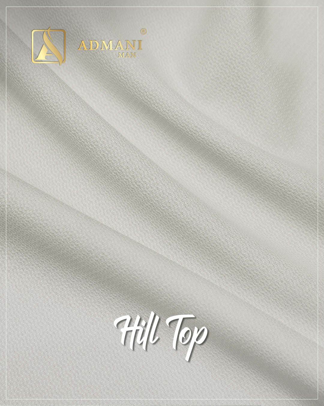 Hill Top Off White dobby weave premium winter fabric for formal menswear shalwar kameez