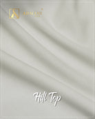 Hill Top Off White dobby weave premium winter fabric for formal menswear shalwar kameez