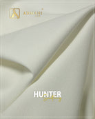 Hunter Suiting White Moscrap texture fabric for men's shalwar kameez