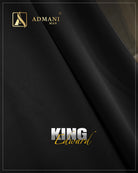 King Edward Black Premium Textured Fabric for Versatile Styling by Admani Pakistan