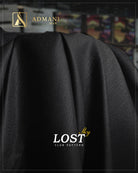Lost Sky Grey winter slub texture fabric for menswear shalwar kameez
