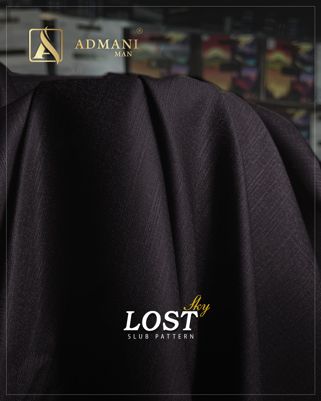 Lost Sky Merlot winter slub texture fabric for menswear shalwar kameez