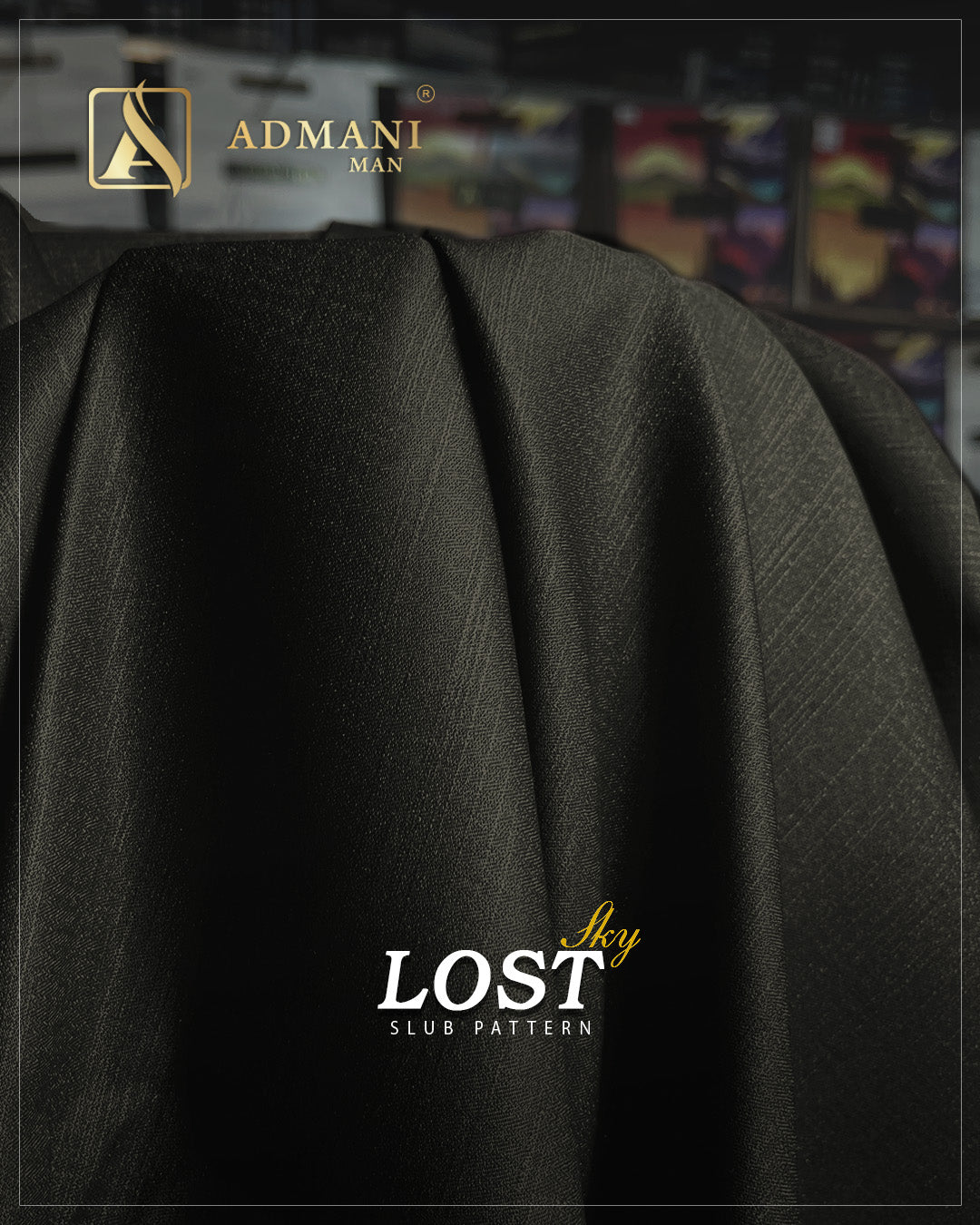Lost Sky Seaweed winter slub texture fabric for menswear shalwar kameez