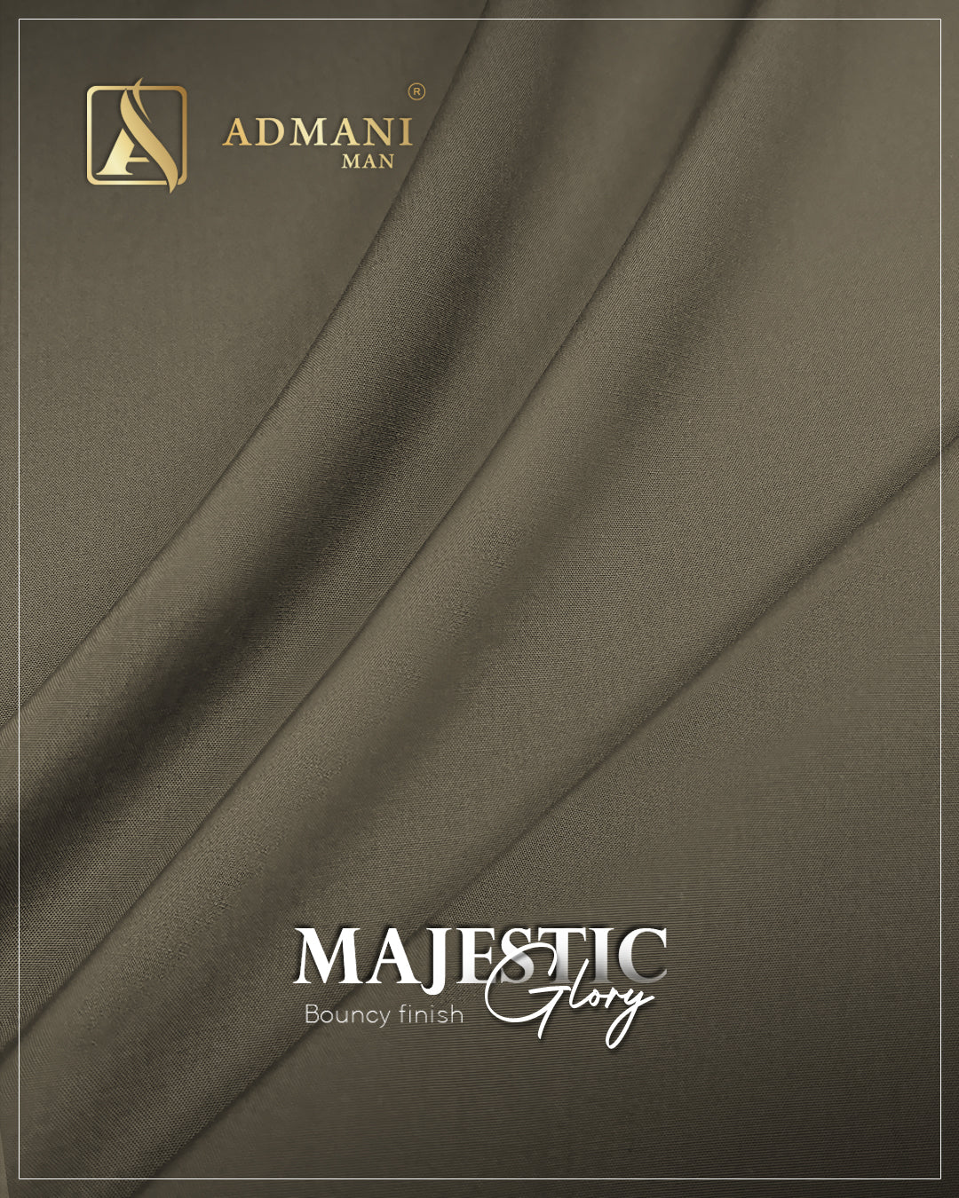 Majestic Glory Roasted Coffee Unstitched Fabric for Men by Admani Menswear Pakistan
