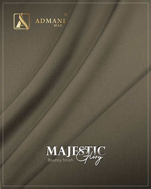 Majestic Glory Roasted Coffee Unstitched Fabric for Men by Admani Menswear Pakistan