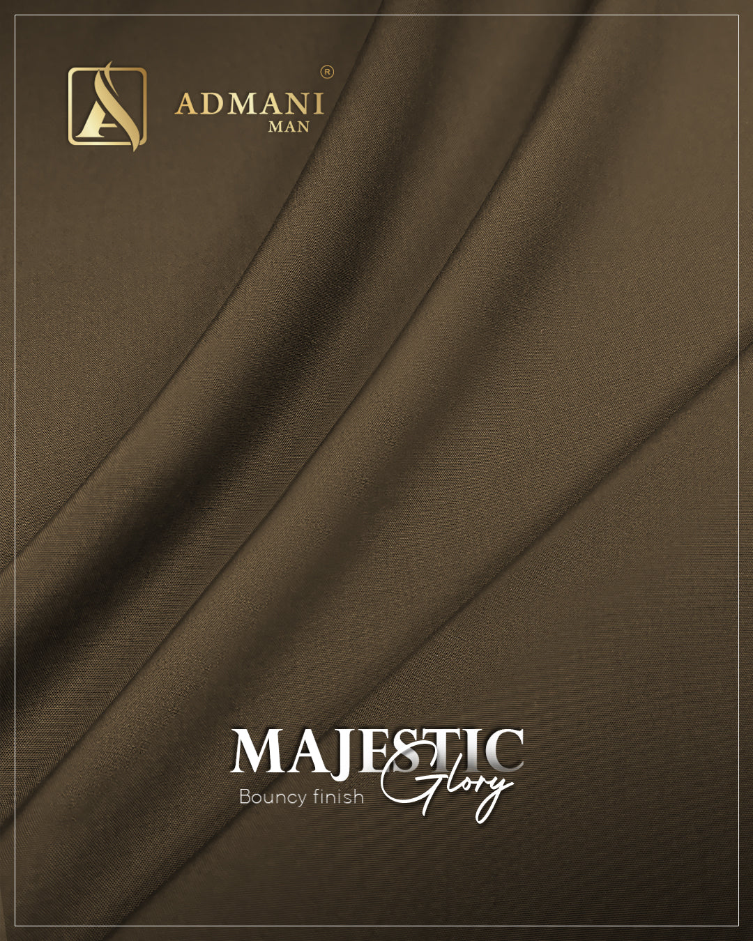 Majestic Glory Tawny Unstitched Fabric for Men by Admani Menswear Pakistan