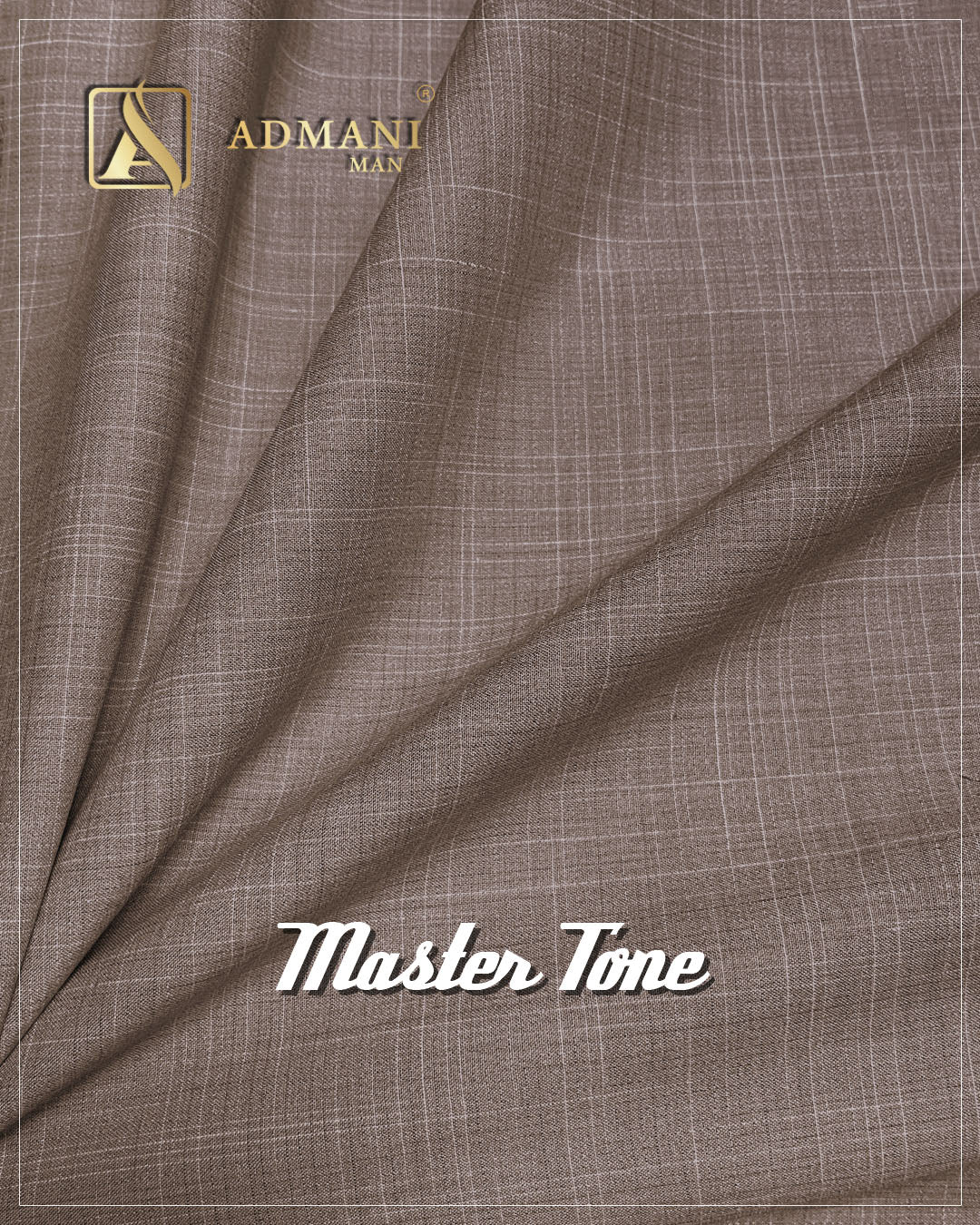 Master Tone Cedar Brown Unstitched Fabric for Men by Admani Menswear Pakistan