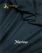 Merino Blue Sapphire Premium Unstitched Fabric for Menswear Shalwar Kameez by Admani Man Pakistan - rich blue tone for formal winter styling