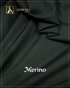 Merino Peacock Green Premium Unstitched Fabric for Menswear Shalwar Kameez by Admani Man Pakistan - deep green-blue for formal events