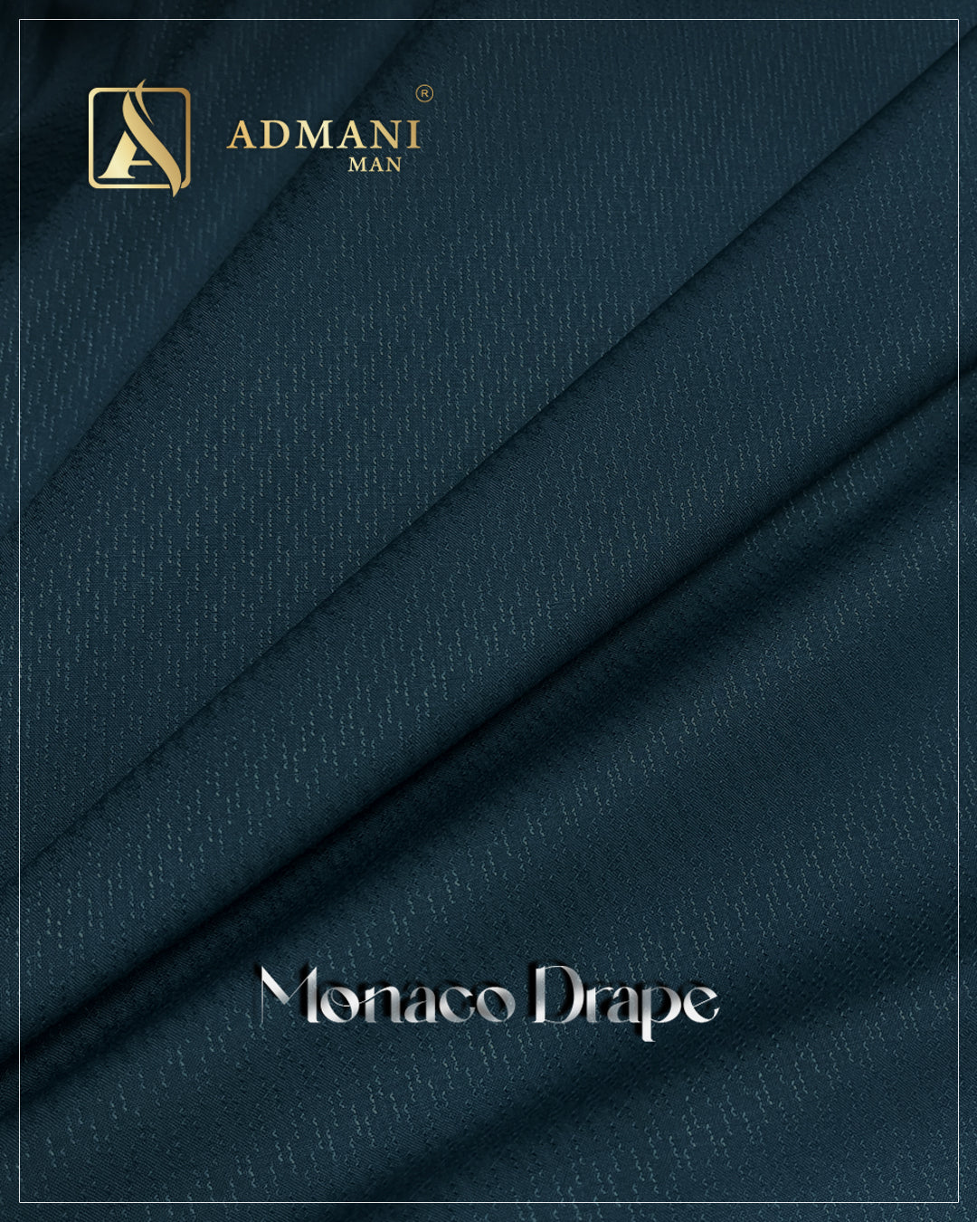 Monaco Drape Peacock Unstitched Fabric Menswear Shalwar Kameez by Admani Menswear Pakistan