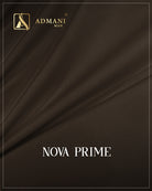 Nova Prime Walnut Brown Premium Wash n Wear Unstitched Fabric for Pakistani Men by Admani