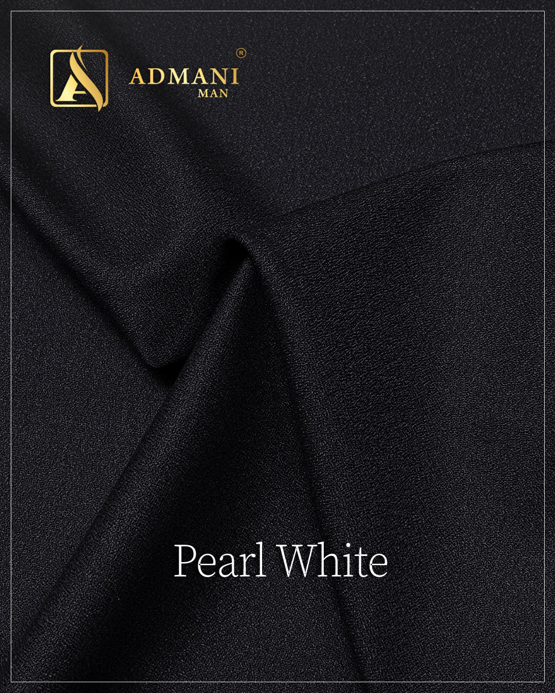 Pearl White Black premium winter dobby fabric for men's shalwar kameez