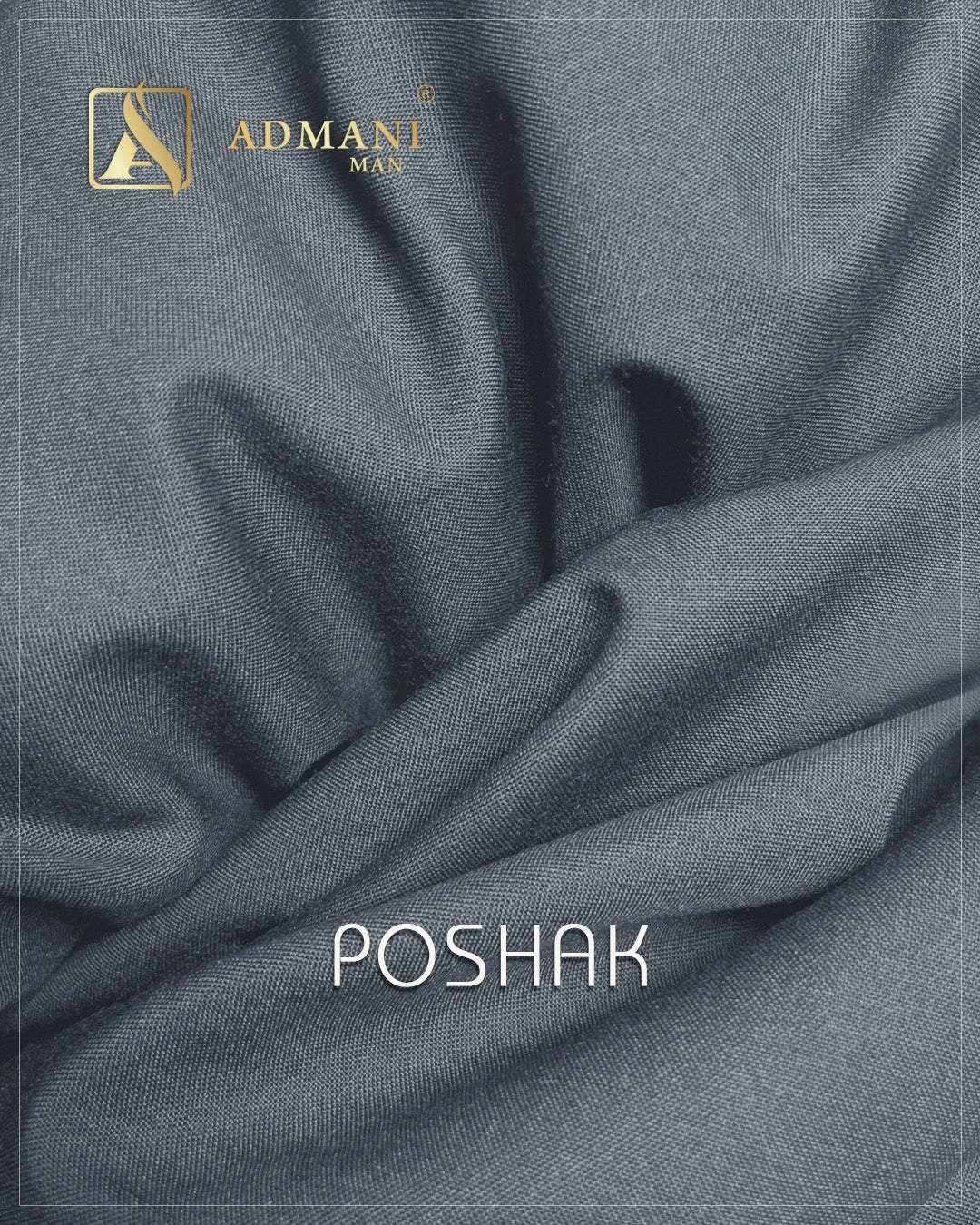 Poshak Arsenic Grey medium winter plain fabric for menswear shalwar kameez