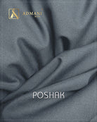 Poshak Arsenic Grey medium winter plain fabric for menswear shalwar kameez