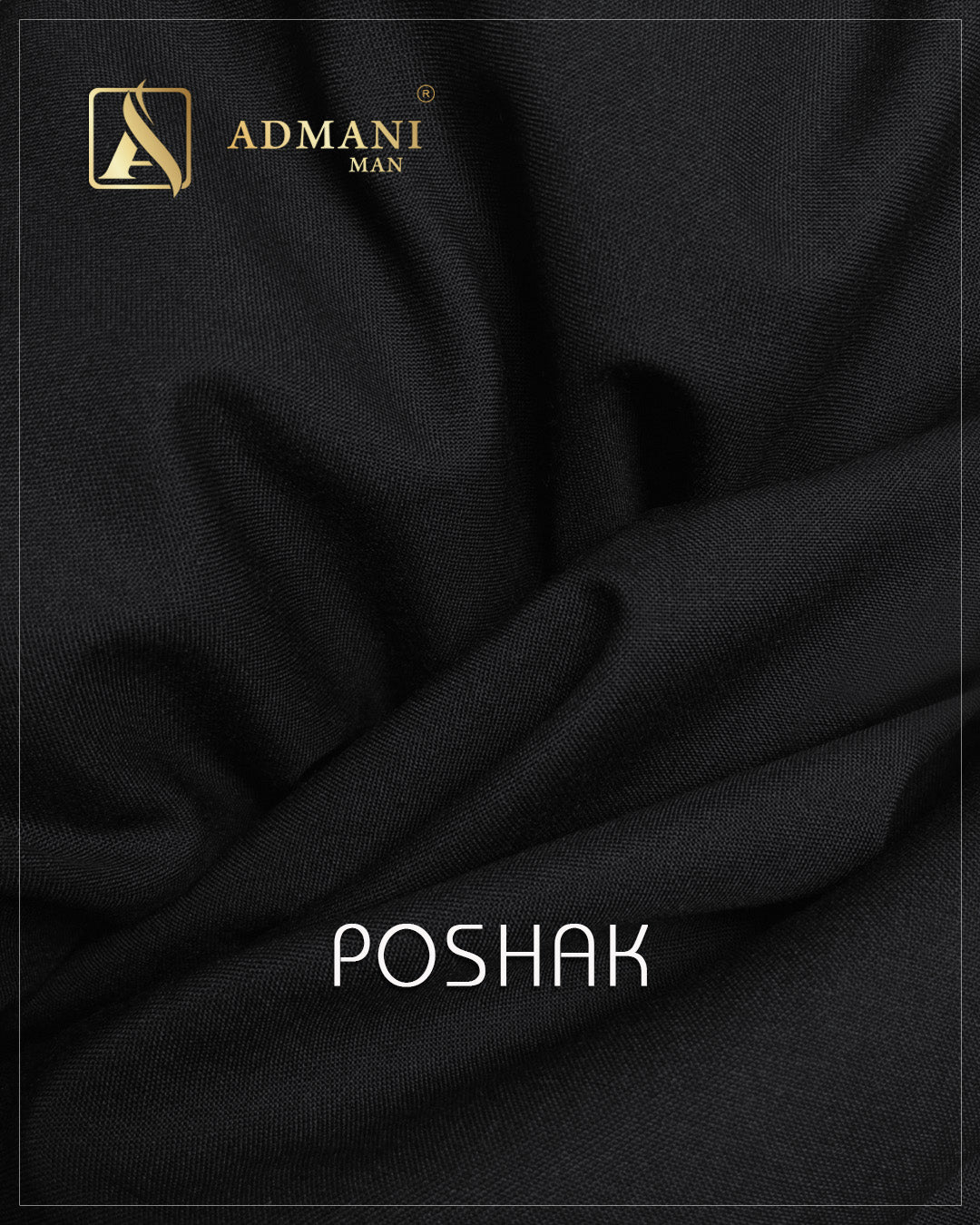 Poshak Black medium winter plain fabric for menswear shalwar kameez