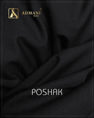 Poshak Black medium winter plain fabric for menswear shalwar kameez