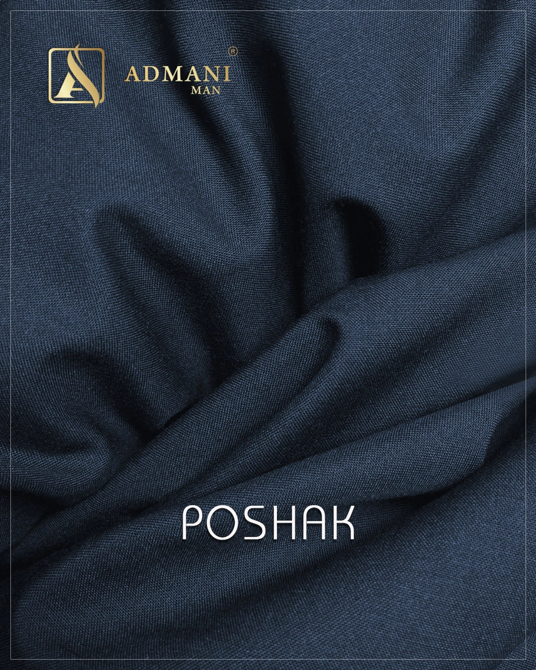 Poshak Blue Sapphire medium winter plain fabric for menswear shalwar kameez