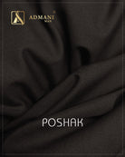 Poshak Dark Chocolate medium winter plain fabric for menswear shalwar kameez
