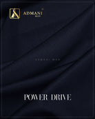 Power Drive Navy Blue Premium Jacquard Dobby Unstitched Fabric Menswear Shalwar Kameez by Admani Menswear Pakistan