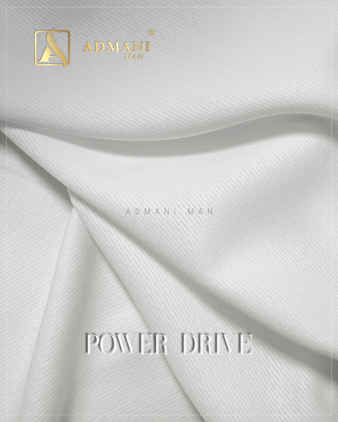 Power Drive Off White Premium Jacquard Dobby Unstitched Fabric Menswear Shalwar Kameez by Admani Menswear Pakistan