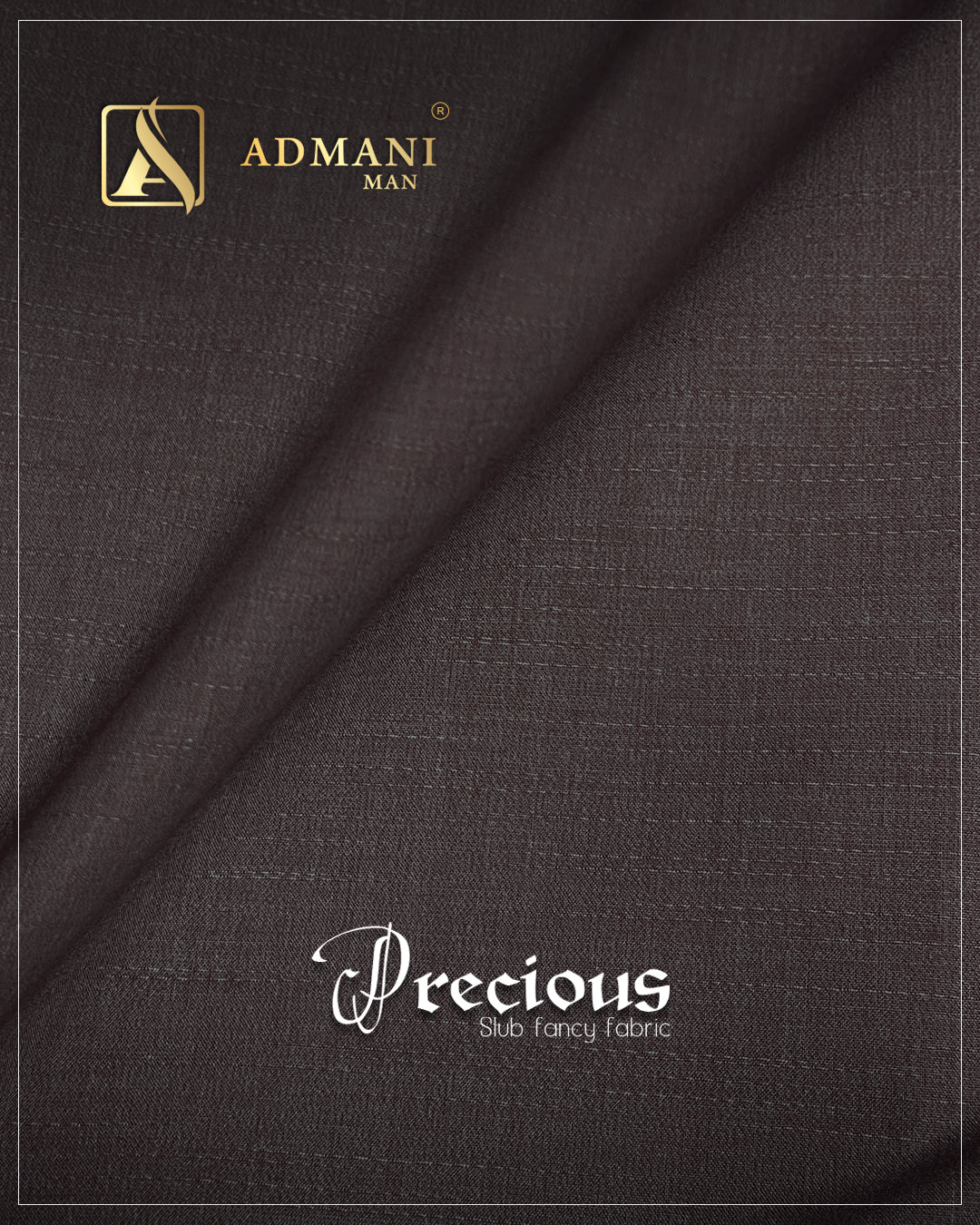 Precious Cedar Brown Unstitched Shalwar Kameez Fabric Mens Clothing Pakistan by Admani Menswear