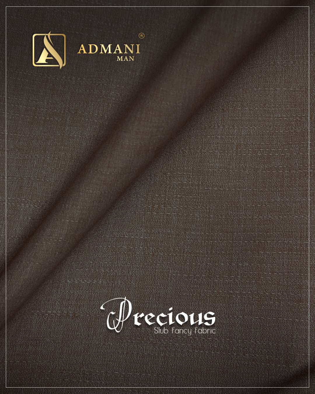 Precious Roasted Coffee Unstitched Fabric Mens Clothing Pakistan by Admani Menswear
