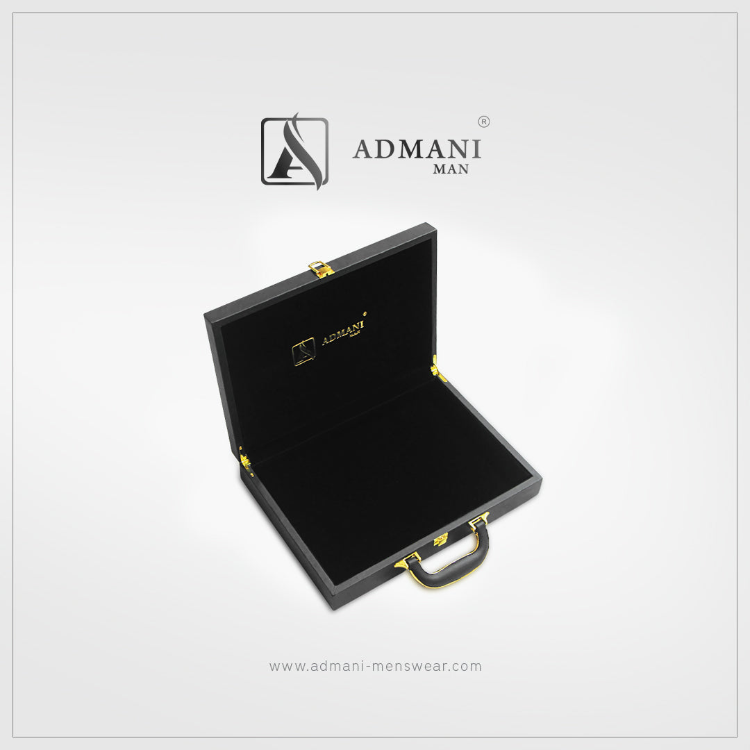 Interior view of premium gift box for unstitched fabrics