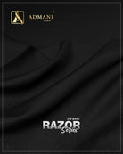 Razor Series D1006 Black Unstitched Shalwar Kameez Fabric by Admani Menswear Pakistan