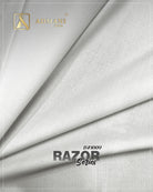 Razor Series D1009 Off White Unstitched Fabric for Mens Shalwar Kameez by Admani Menswear