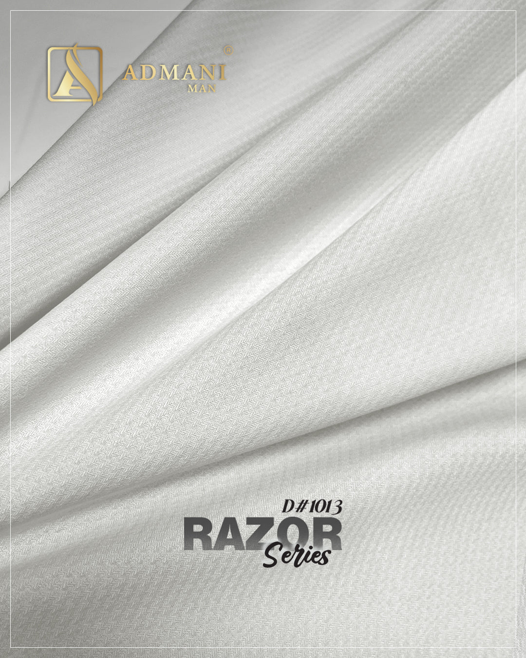 Razor Series D1013 Off White Unstitched Fabric Mens Clothing Pakistan by Admani Menswear