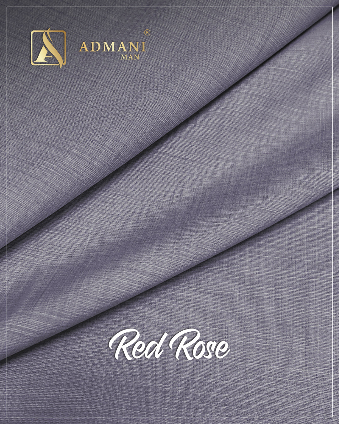 Red Rose Denim Unstitched Fabric for Men by Admani Menswear Pakistan