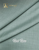 Red Rose Reseda Green Unstitched Fabric for Men by Admani Menswear Pakistan
