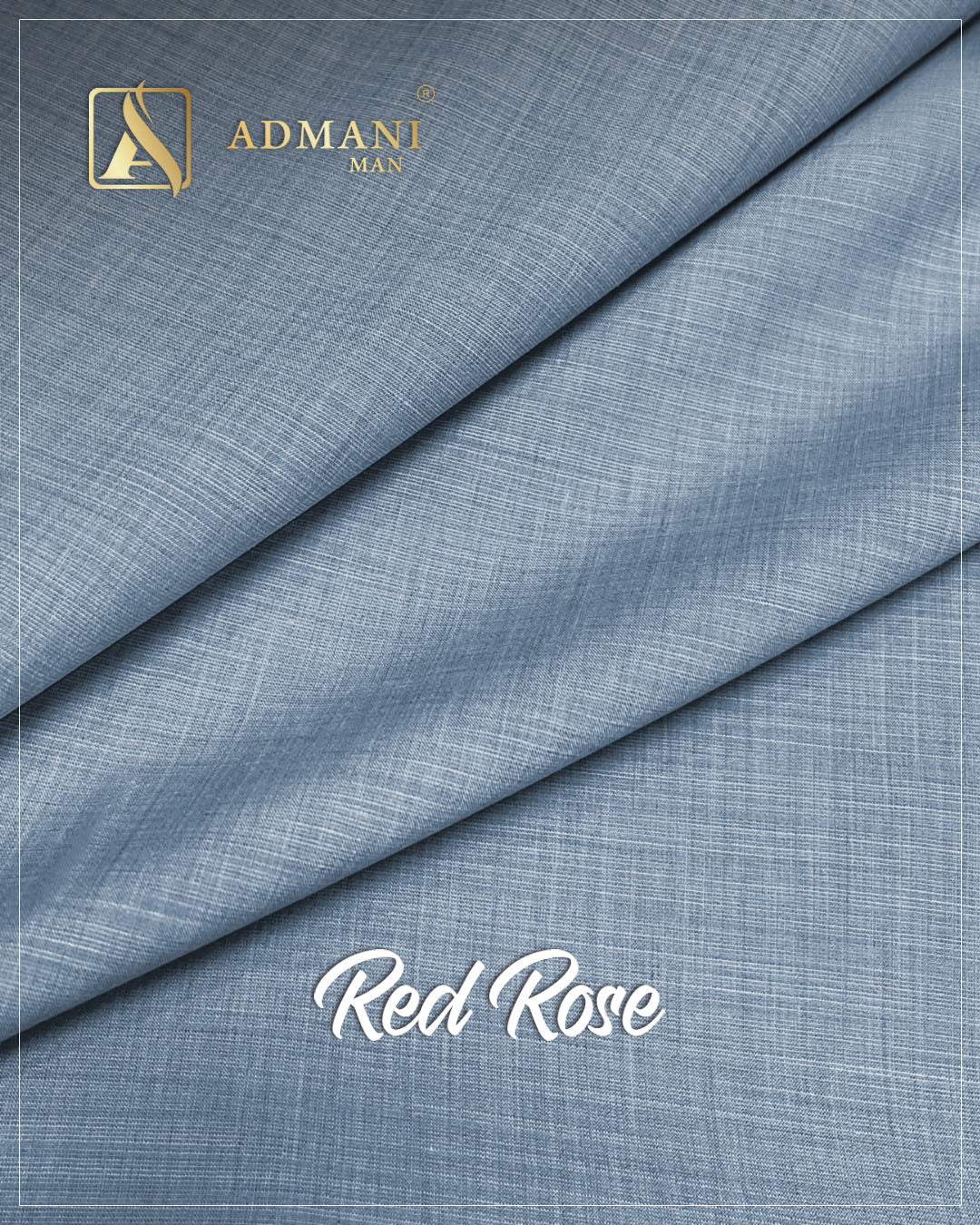 Red Rose Sky Unstitched Fabric for Men by Admani Menswear Pakistan