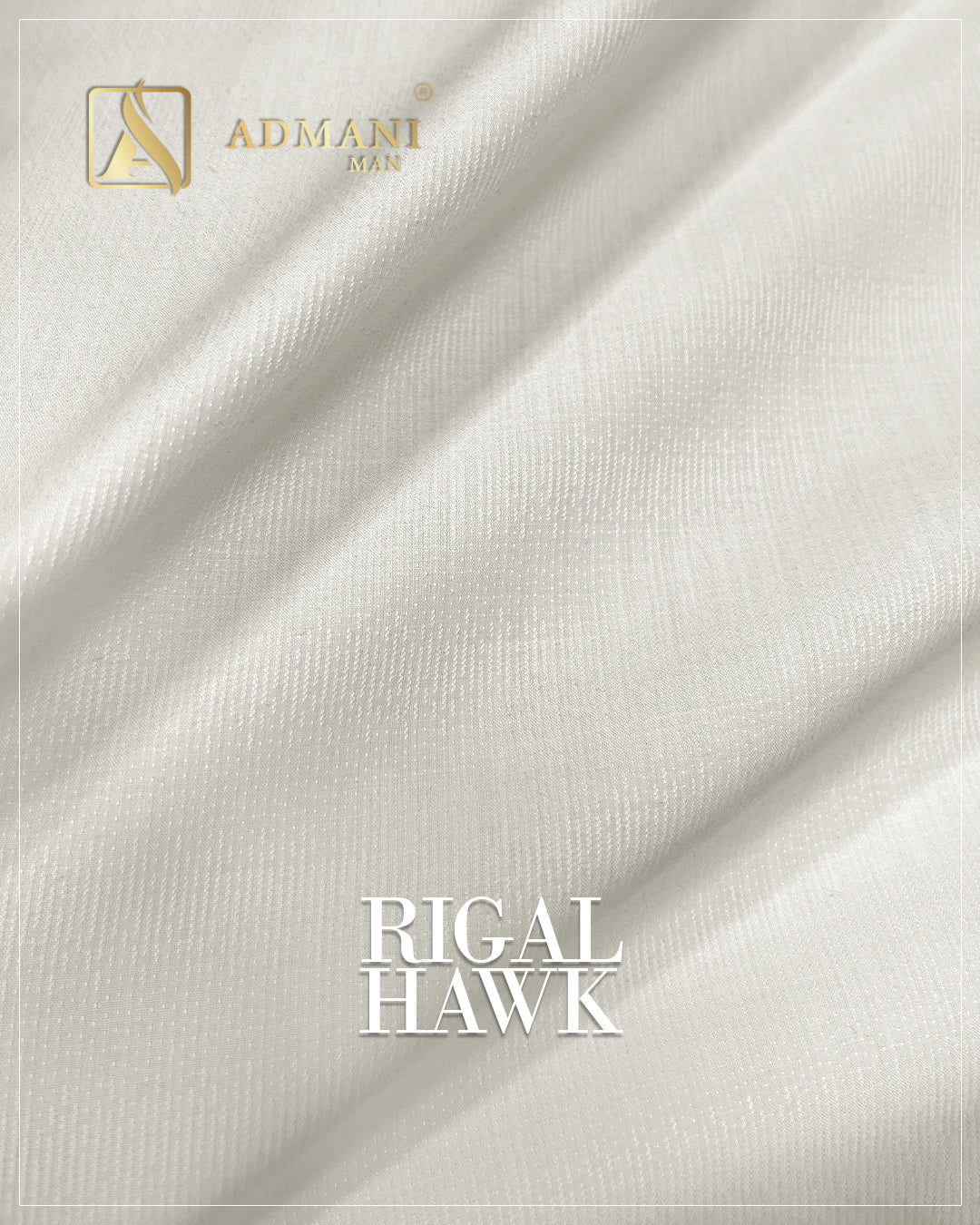 Regal Hawk ivory dobby fabric for mens shalwar kameez