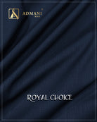 Royal Choice Navy Blue Unstitched Shalwar Kameez Fabric Mens Clothing Pakistan by Admani Menswear