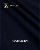 Navy blue jacquard unstitched fabric for menswear shalwar kameez