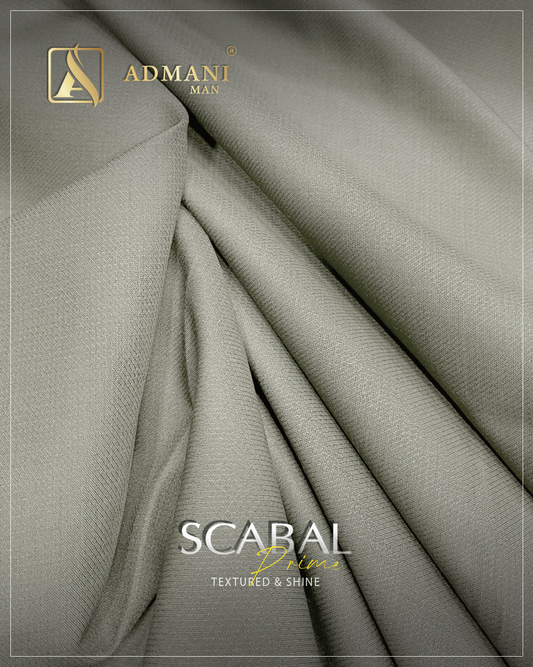 Scabal Prime Sage Unstitched Shalwar Kameez Fabric for Men by Admani Menswear Pakistan
