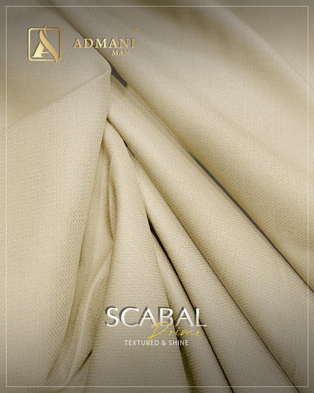 Scabal Prime Sand Dollar Unstitched Fabric Mens Shalwar Kameez Colours by Admani Menswear