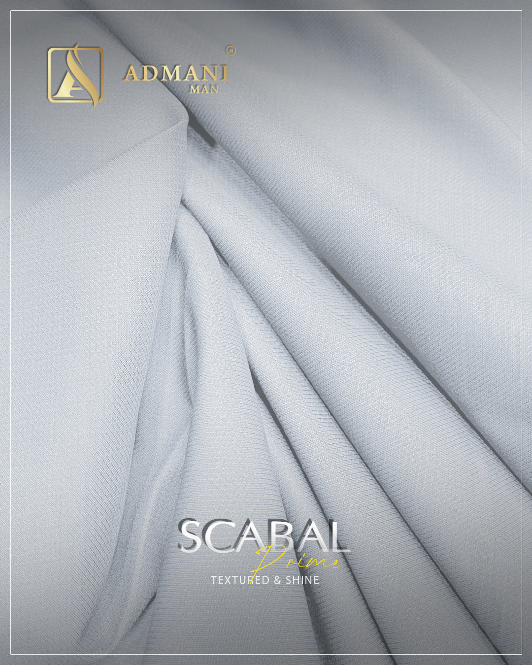 Scabal Prime White Unstitched Fabric for Men's Shalwar Kameez by Admani Menswear Pakistan