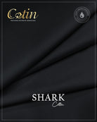 Shark Black Unstitched Cotton Liquid Ammonia Fabric Mens Clothing Pakistan by Admani Menswear