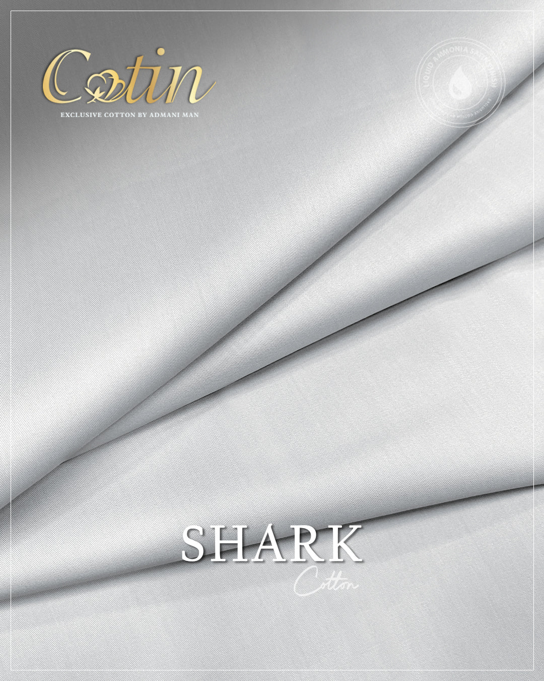 Shark Off White Unstitched Cotton Fabric Mens Shalwar Kameez Colours by Admani Menswear