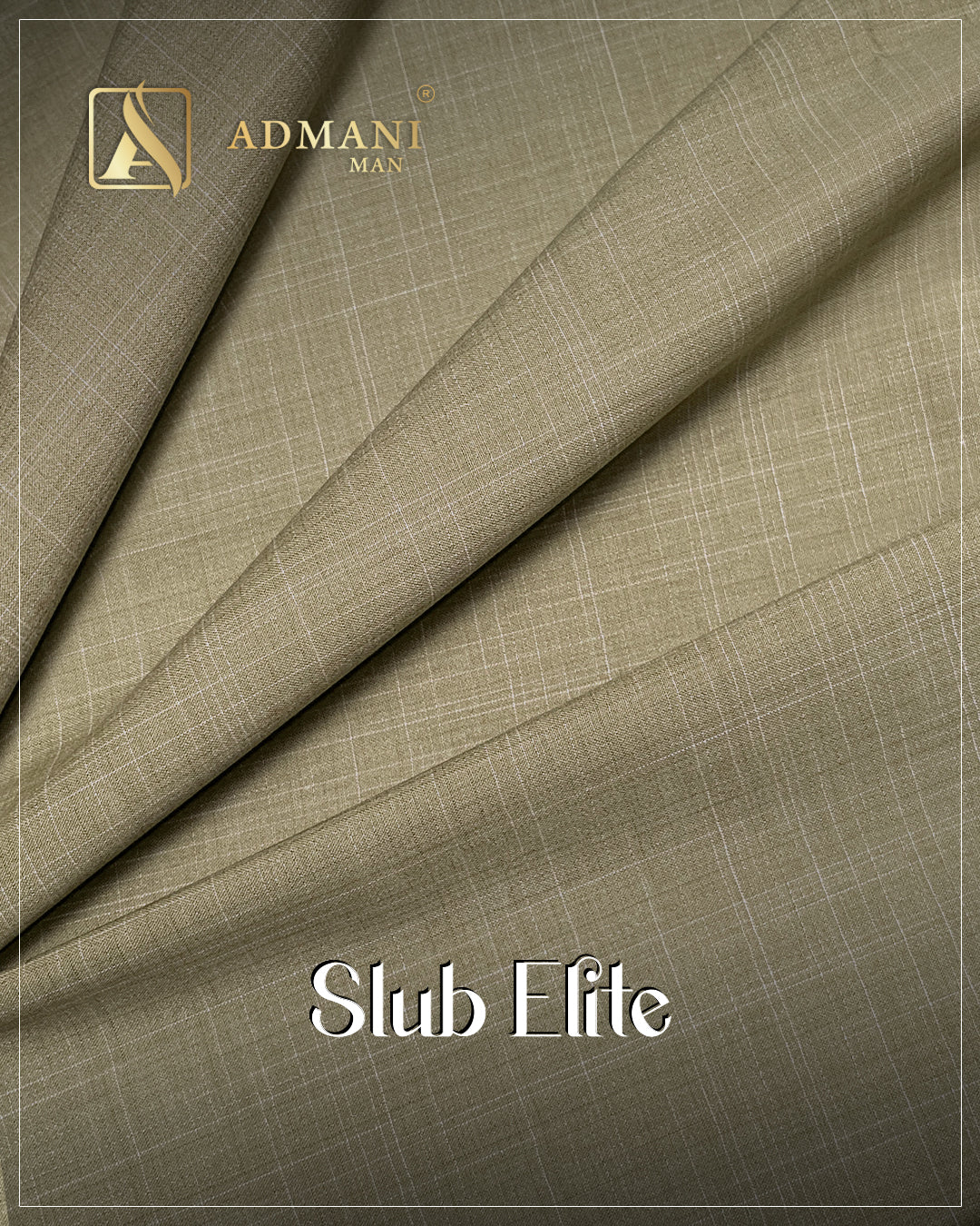 Slub Elite Sandcastle Unstitched Fabric for Men by Admani Menswear Pakistan