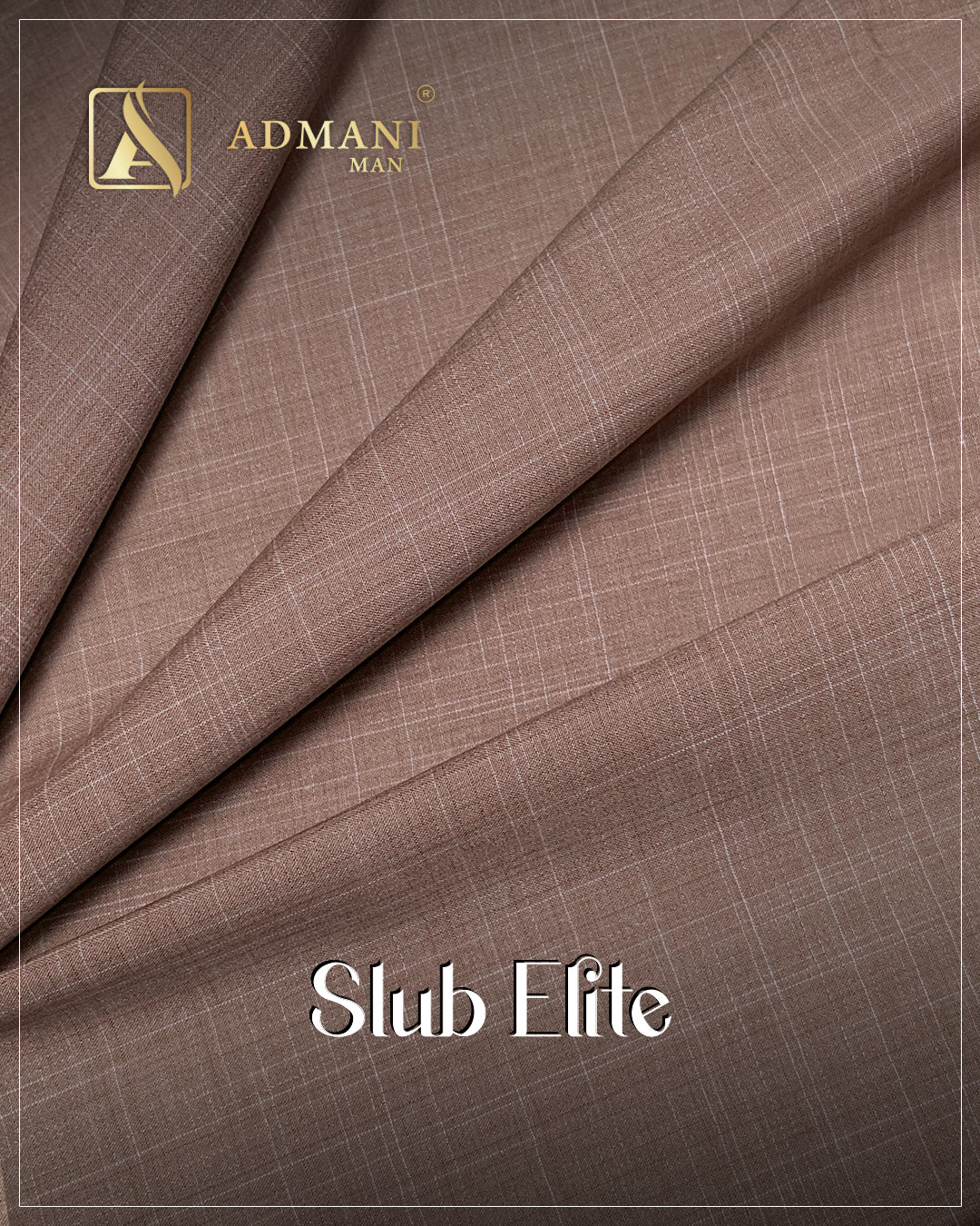 Slub Elite Tawny Unstitched Fabric for Men by Admani Menswear Pakistan
