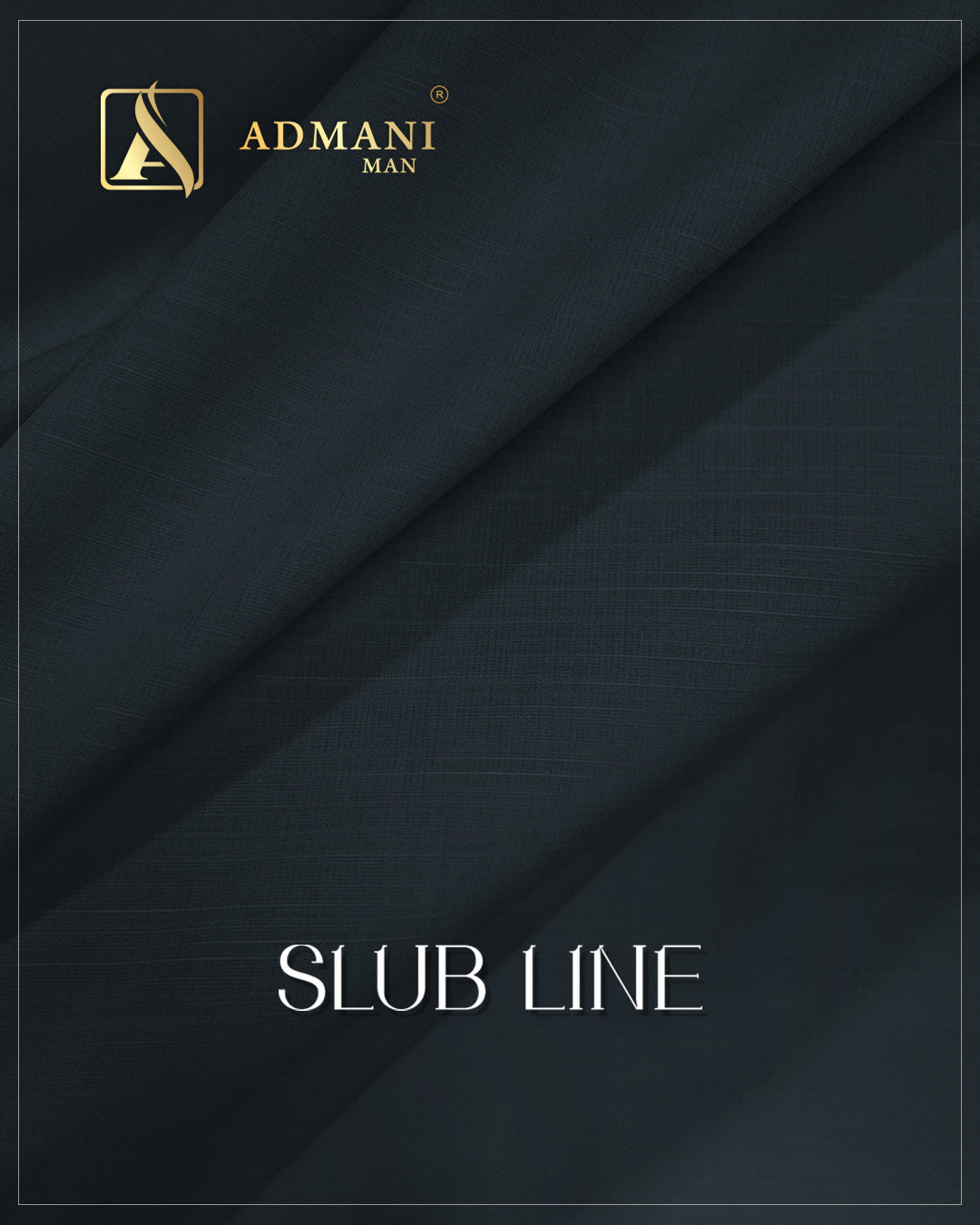 Arsenic Grey slub line premium unstitched menswear fabric for shalwar kameez by Admani Menswear

