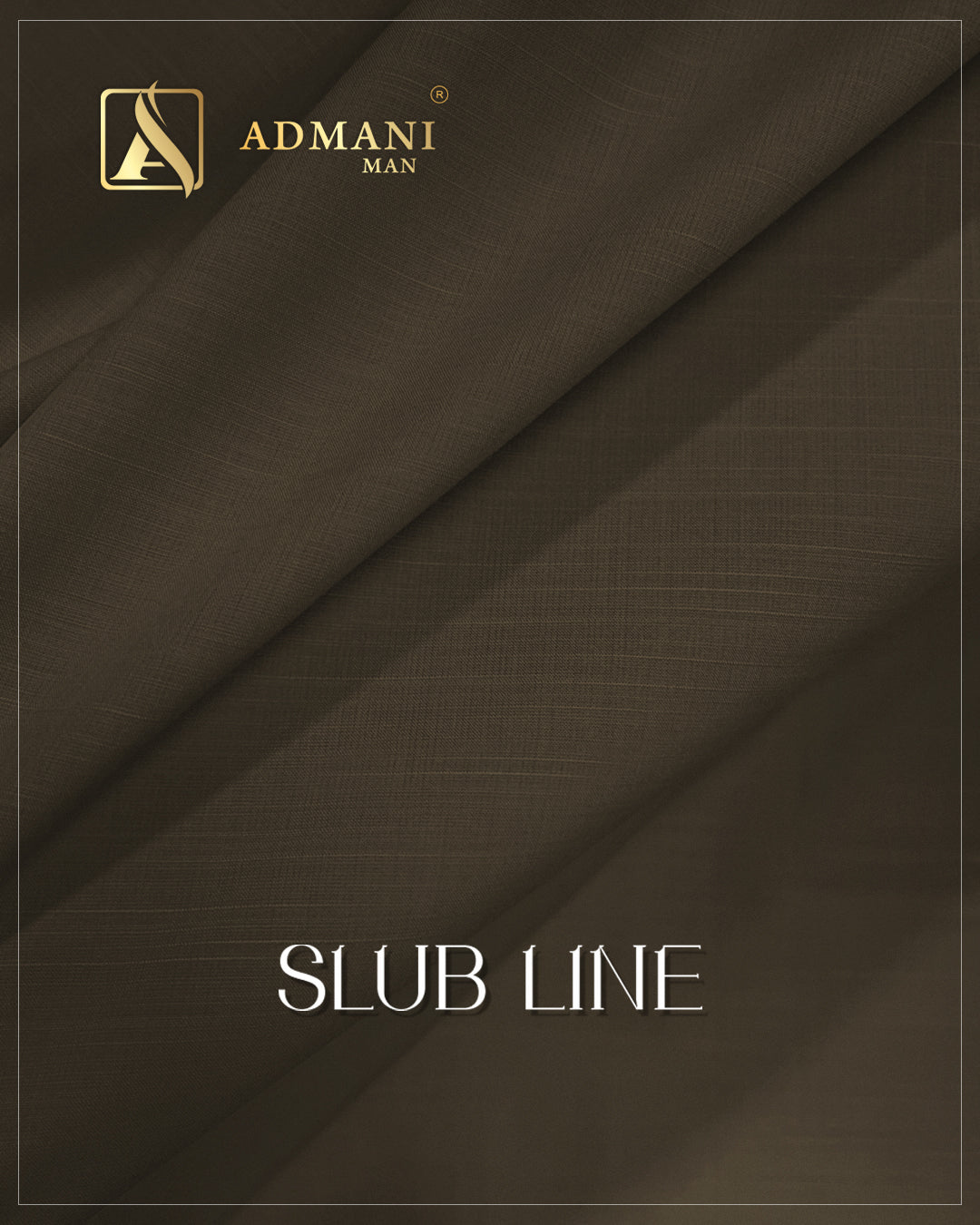 Roasted Coffee slub line premium summer fabric for elegant menswear styling