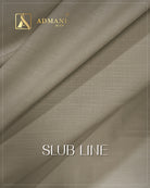 Sand castle slub line premium unstitched summer fabric for mens shalwar kameez by Admani Menswear