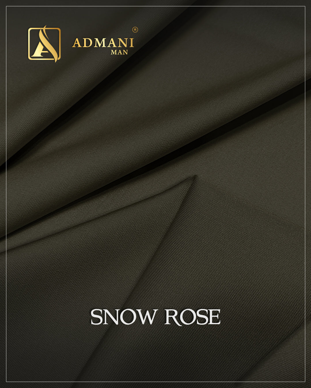 Snow Rose Green Gordon Premium Medium-Winter Unstitched Fabric Menswear Shalwar Kameez by Admani Menswear Pakistan