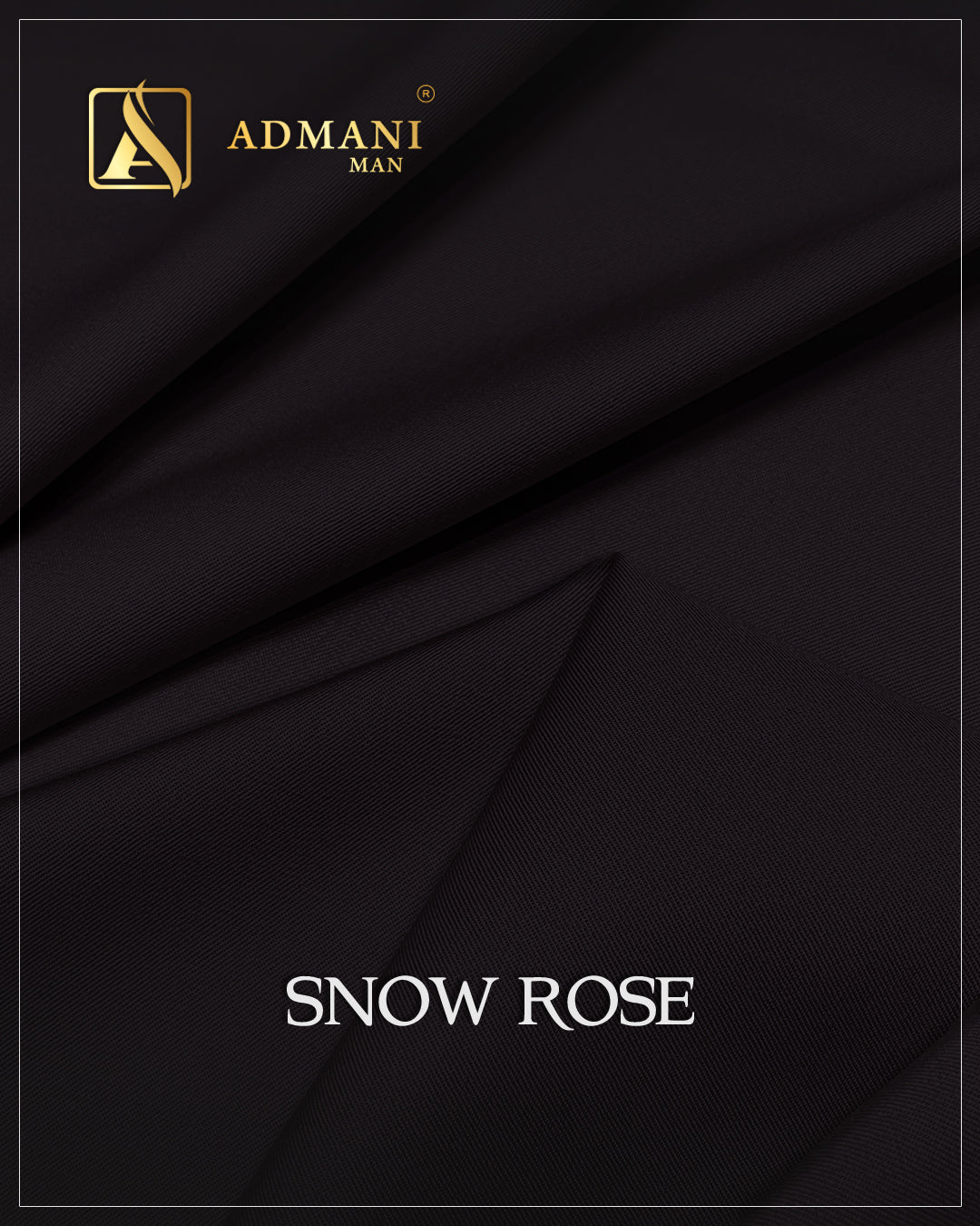 Snow Rose Merlot Premium Medium-Winter Unstitched Fabric Menswear Shalwar Kameez by Admani Menswear Pakistan