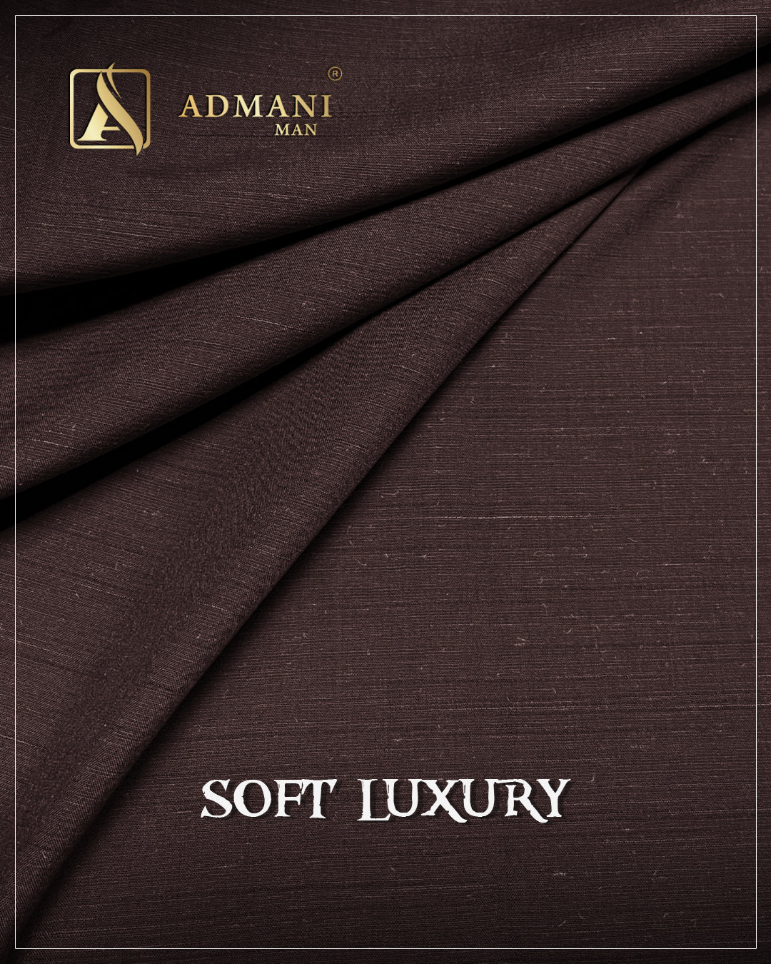 Soft Luxury Merlot Unstitched Fabric for Men by Admani Menswear Pakistan