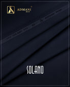 Solano Navy Blue Unstitched Shalwar Kameez Fabric Menswear Pakistan by Admani Menswear
